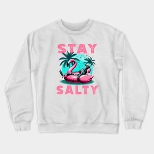 Stay Salty Skeleton Flamingo T-Shirt – Beach Bum Vibes Tee Crewneck Sweatshirt